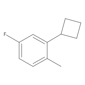 2-Cyclobutyl-4-fluoro-1-methylbenzene Structure