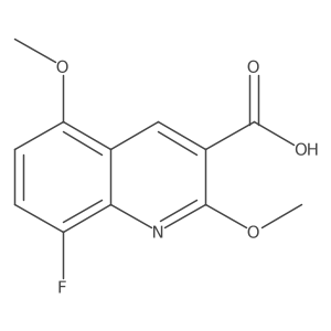 8-Fluoro-2,5-dimethoxyquinoline-3-carboxylic acid Structure