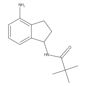 N-(4-amino-2,3-dihydro-1H-inden-1-yl)-2,2-dimethylpropanamide Structure