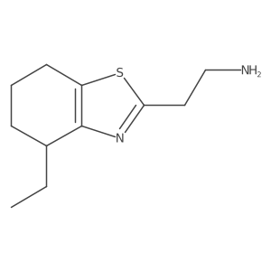 2-(4-Ethyl-4,5,6,7-tetrahydro-1,3-benzothiazol-2-yl)ethan-1-amine Structure