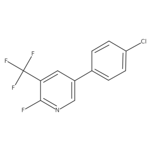 5-(4-Chlorophenyl)-2-fluoro-3-(trifluoromethyl)pyridine Structure