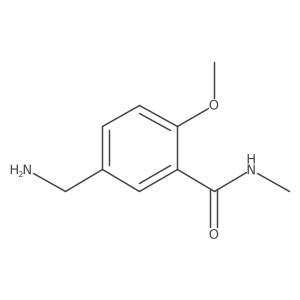 5-(aminomethyl)-2-methoxy-N-methylbenzamide结构式