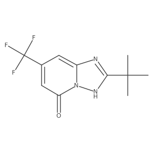 2-Tert-butyl-7-(trifluoromethyl)-[1,2,4]triazolo[1,5-a]pyridin-5-ol Structure