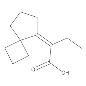 2-[(5Z)-spiro[3.4]octan-5-ylidene]butanoic acid结构式