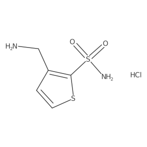 3-(Aminomethyl)thiophene-2-sulfonamide hydrochloride结构式
