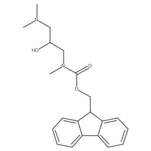 (9H-fluoren-9-yl)methyl N-[3-(dimethylamino)-2-hydroxypropyl]-N-methylcarbamate Structure
