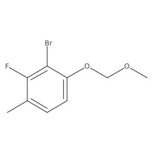 2-Bromo-3-fluoro-1-(methoxymethoxy)-4-methylbenzene结构式