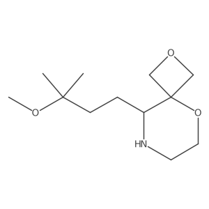 9-(3-Methoxy-3-methylbutyl)-2,5-dioxa-8-azaspiro[3.5]nonane结构式