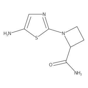 1-(5-Amino-1,3-thiazol-2-yl)azetidine-2-carboxamide结构式
