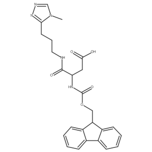 3-({[(9H-fluoren-9-yl)methoxy]carbonyl}amino)-3-{[3-(4-methyl-4H-1,2,4-triazol-3-yl)propyl]carbamoyl}propanoic acid Structure