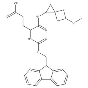 4-({[(9H-fluoren-9-yl)methoxy]carbonyl}amino)-4-({5-methoxyspiro[2.3]hexan-1-yl}carbamoyl)butanoic acid Structure