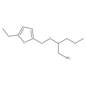 2-{[(5-Ethylfuran-2-yl)methyl]sulfanyl}-3-methoxypropan-1-amine Structure
