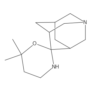 6,6-Dimethyl-5'-azaspiro[1,3-oxazinane-2,2'-tricyclo[3.3.1.1,3,7]decane]结构式