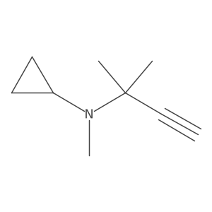 N-methyl-N-(2-methylbut-3-yn-2-yl)cyclopropanamine Structure
