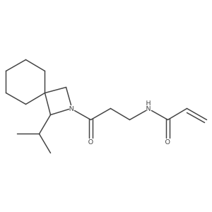 N-[3-Oxo-3-(3-propan-2-yl-2-azaspiro[3.5]nonan-2-yl)propyl]prop-2-enamide Structure