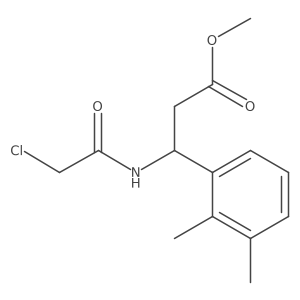 Methyl 3-(2-chloroacetamido)-3-(2,3-dimethylphenyl)propanoate结构式