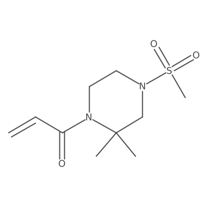 1-(2,2-Dimethyl-4-methylsulfonylpiperazin-1-yl)prop-2-en-1-one Structure