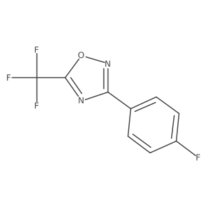 3-(4-Fluorophenyl)-5-(trifluoromethyl)-1,2,4-oxadiazole结构式