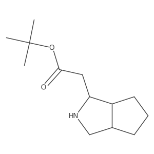 Tert-butyl 2-{octahydrocyclopenta[c]pyrrol-1-yl}acetate Structure