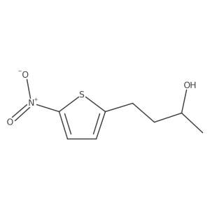 (2R)-4-(5-nitrothiophen-2-yl)butan-2-ol结构式