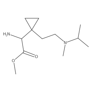 Methyl 2-amino-2-(1-{2-[methyl(propan-2-yl)amino]ethyl}cyclopropyl)acetate结构式