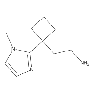 2-[1-(1-methyl-1H-imidazol-2-yl)cyclobutyl]ethan-1-amine Structure