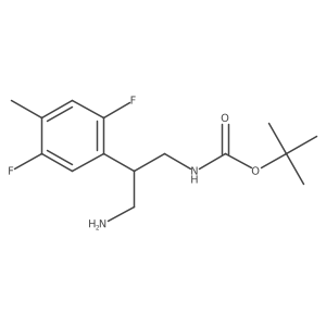 tert-butyl N-[3-amino-2-(2,5-difluoro-4-methylphenyl)propyl]carbamate Structure