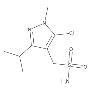 [5-chloro-1-methyl-3-(propan-2-yl)-1H-pyrazol-4-yl]methanesulfonamide Structure