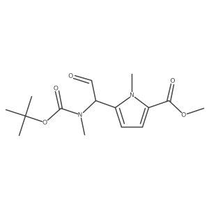 methyl 5-(1-{[(tert-butoxy)carbonyl](methyl)amino}-2-oxoethyl)-1-methyl-1H-pyrrole-2-carboxylate Structure