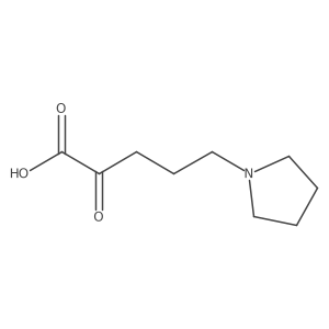 2-Oxo-5-(pyrrolidin-1-yl)pentanoic acid结构式