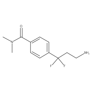 4-(3-amino-1,1-difluoropropyl)-N,N-dimethylbenzamide Structure