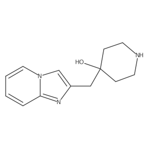 4-({Imidazo[1,2-a]pyridin-2-yl}methyl)piperidin-4-ol结构式