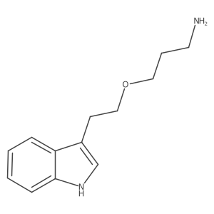 3-[2-(1H-indol-3-yl)ethoxy]propan-1-amine结构式