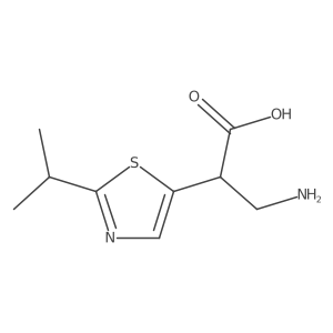 3-Amino-2-[2-(propan-2-yl)-1,3-thiazol-5-yl]propanoic acid Structure