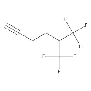 6,6,6-Trifluoro-5-(trifluoromethyl)hex-1-yne结构式