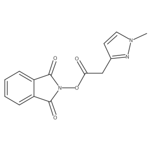 1,3-dioxo-2,3-dihydro-1H-isoindol-2-yl 2-(1-methyl-1H-pyrazol-3-yl)acetate Structure