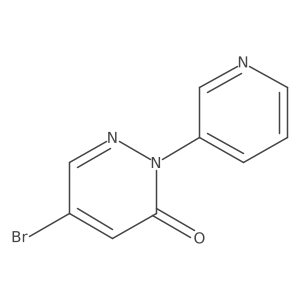 5-Bromo-2-(pyridin-3-yl)-2,3-dihydropyridazin-3-one Structure