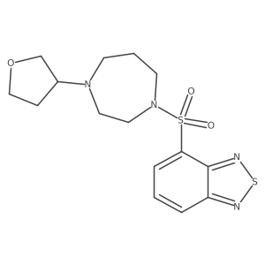 4-((4-(Tetrahydrofuran-3-yl)-1,4-diazepan-1-yl)sulfonyl)benzo[c][1,2,5]thiadiazole Structure