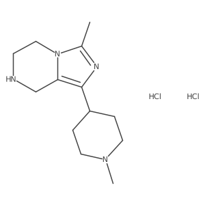 3-Methyl-1-(1-methylpiperidin-4-yl)-5,6,7,8-tetrahydroimidazo[1,5-a]pyrazine;dihydrochloride Structure