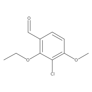 3-Chloro-2-ethoxy-4-methoxybenzaldehyde结构式