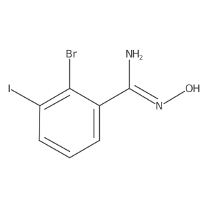 2-Bromo-N-hydroxy-3-iodobenzimidamide结构式