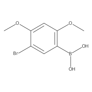 5-Bromo-2,4-dimethoxyphenylboronic acid Structure