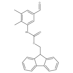 (9H-fluoren-9-yl)methyl N-(5-formyl-3-iodo-2-methylphenyl)carbamate结构式