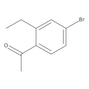1-(4-Bromo-2-ethylphenyl)ethan-1-one结构式