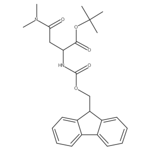 Tert-butyl N2-(((9H-fluoren-9-YL)methoxy)carbonyl)-N4,N4-dimethyl-L-asparaginate Structure