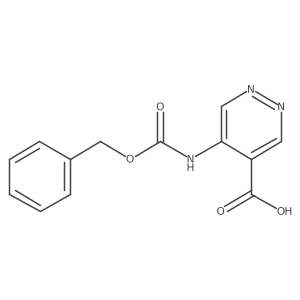 5-{[(Benzyloxy)carbonyl]amino}pyridazine-4-carboxylic acid结构式