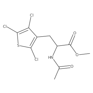 Methyl 2-acetamido-3-(2,4,5-trichlorothiophen-3-yl)propanoate Structure