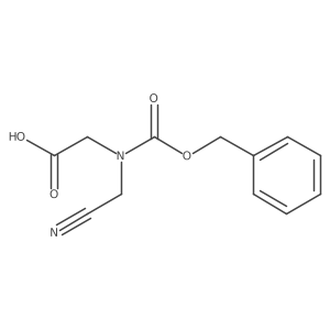 2-{[(Benzyloxy)carbonyl](cyanomethyl)amino}acetic acid结构式