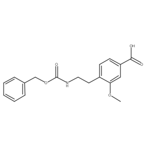4-(2-{[(Benzyloxy)carbonyl]amino}ethyl)-3-methoxybenzoic acid结构式