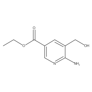 Ethyl 6-amino-5-(hydroxymethyl)pyridine-3-carboxylate Structure